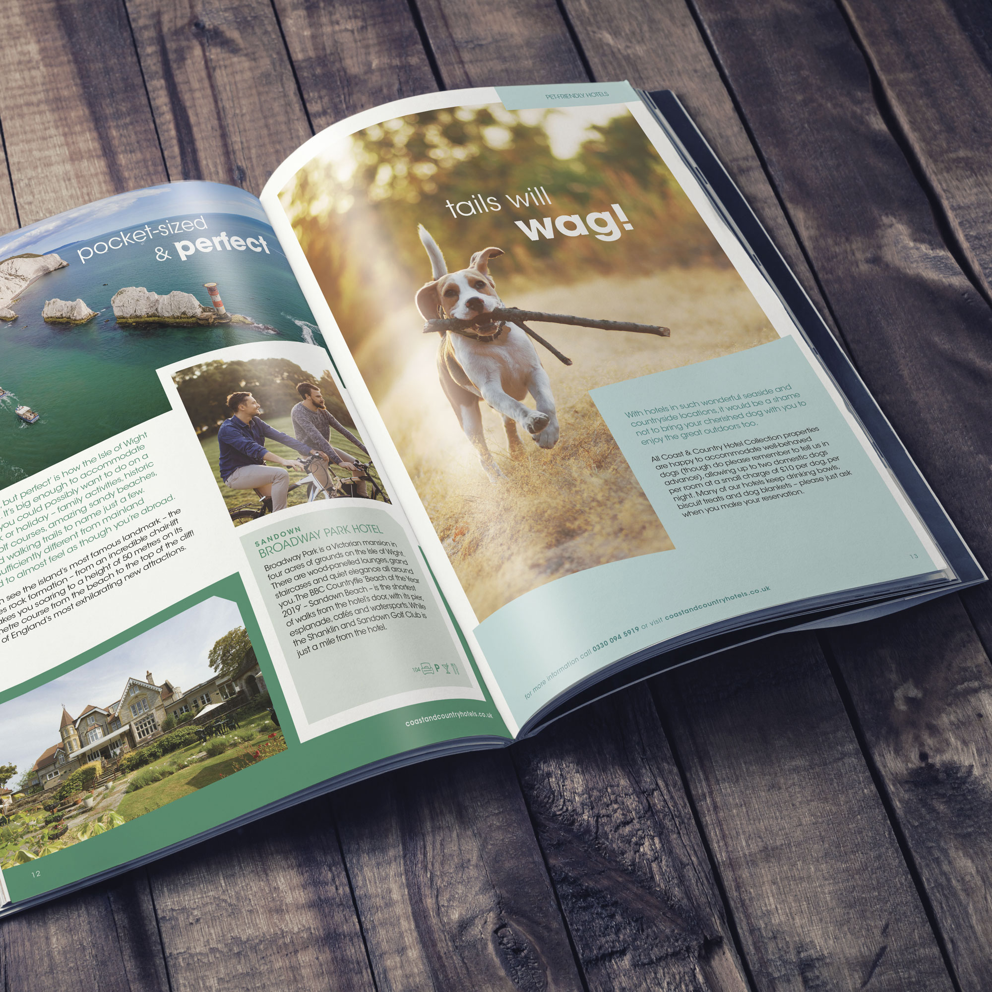 Coast and Country Hotel Collection Leisure Brochure Design by Inventive