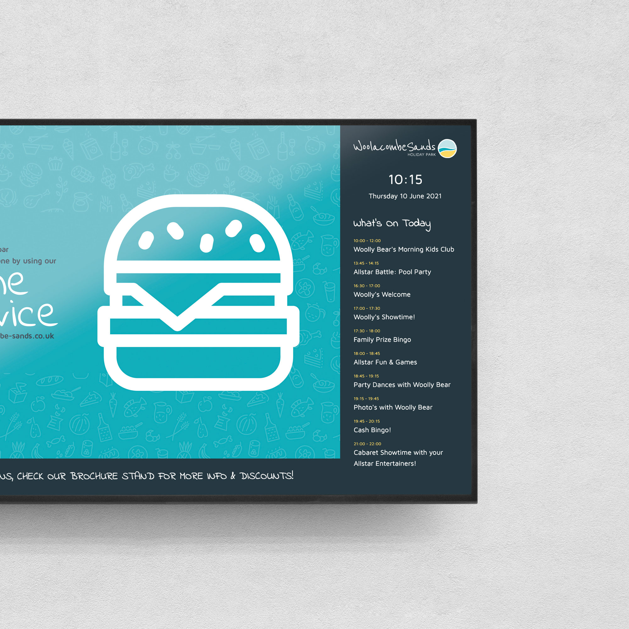 Woolacombe Sands Holiday Park Digital Signage by Inventive Design