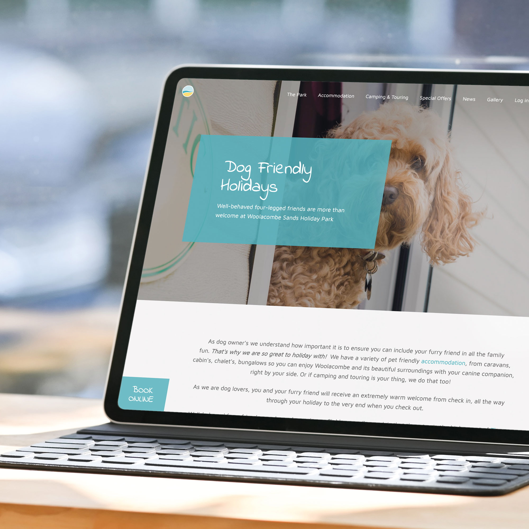 Woolacombe Sands Holiday Park Website Design and Development by Inventive