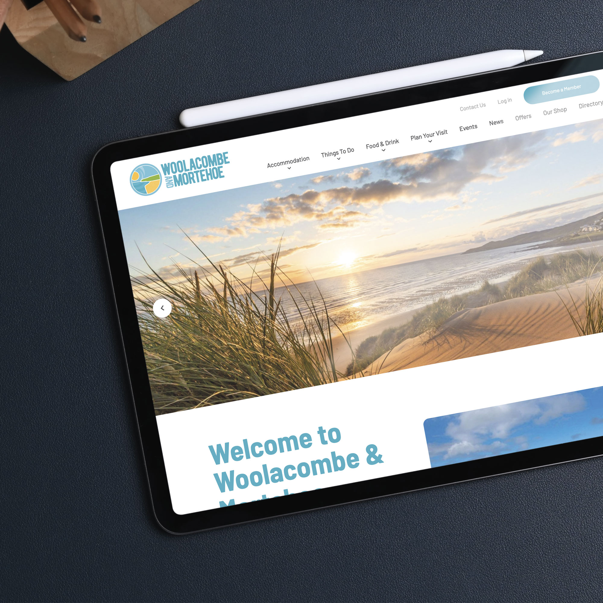 Woolacombe Tourist Information Centre bespoke website design and development by Inventive