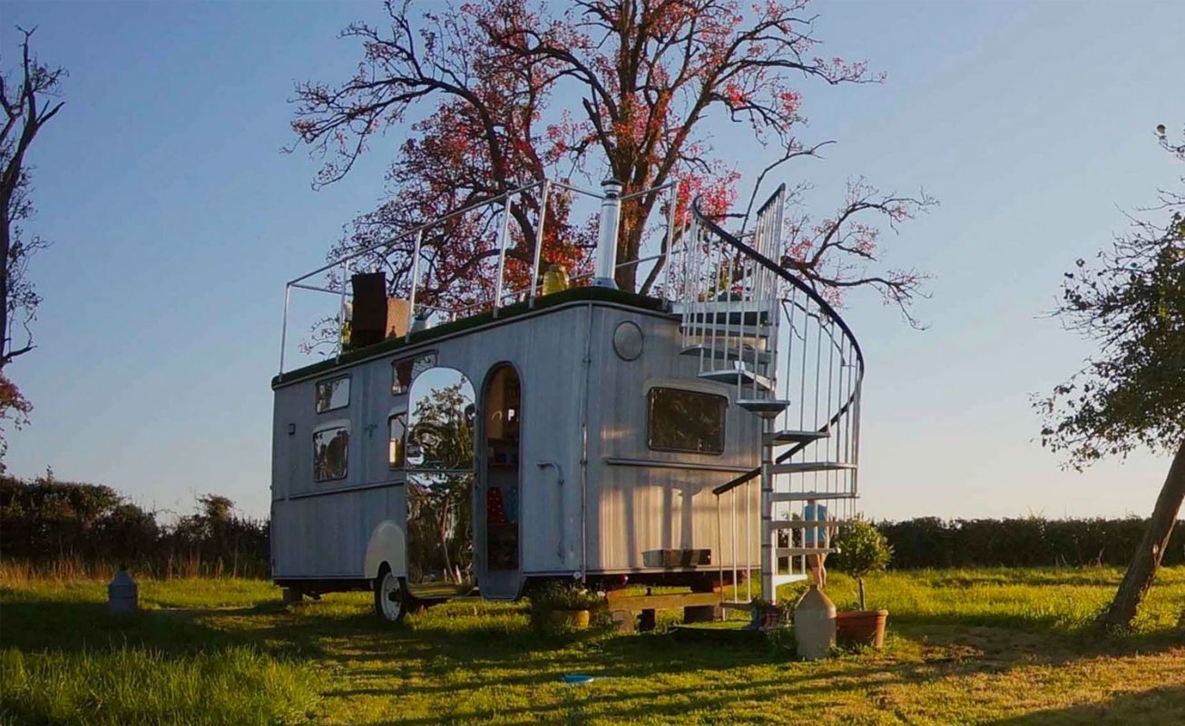 The Glamping Orchard Warwick Knight Caravan