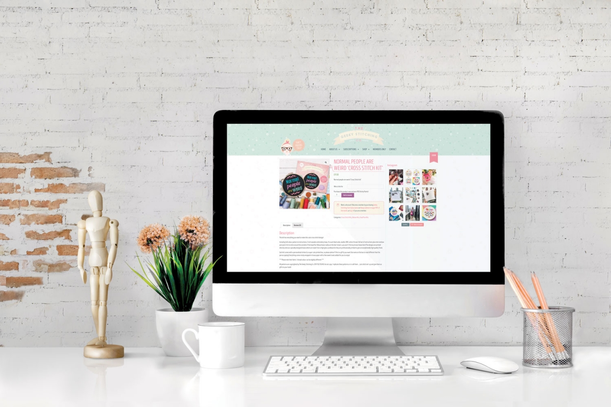 The Geeky Stitching Co. Bespoke Membership Website