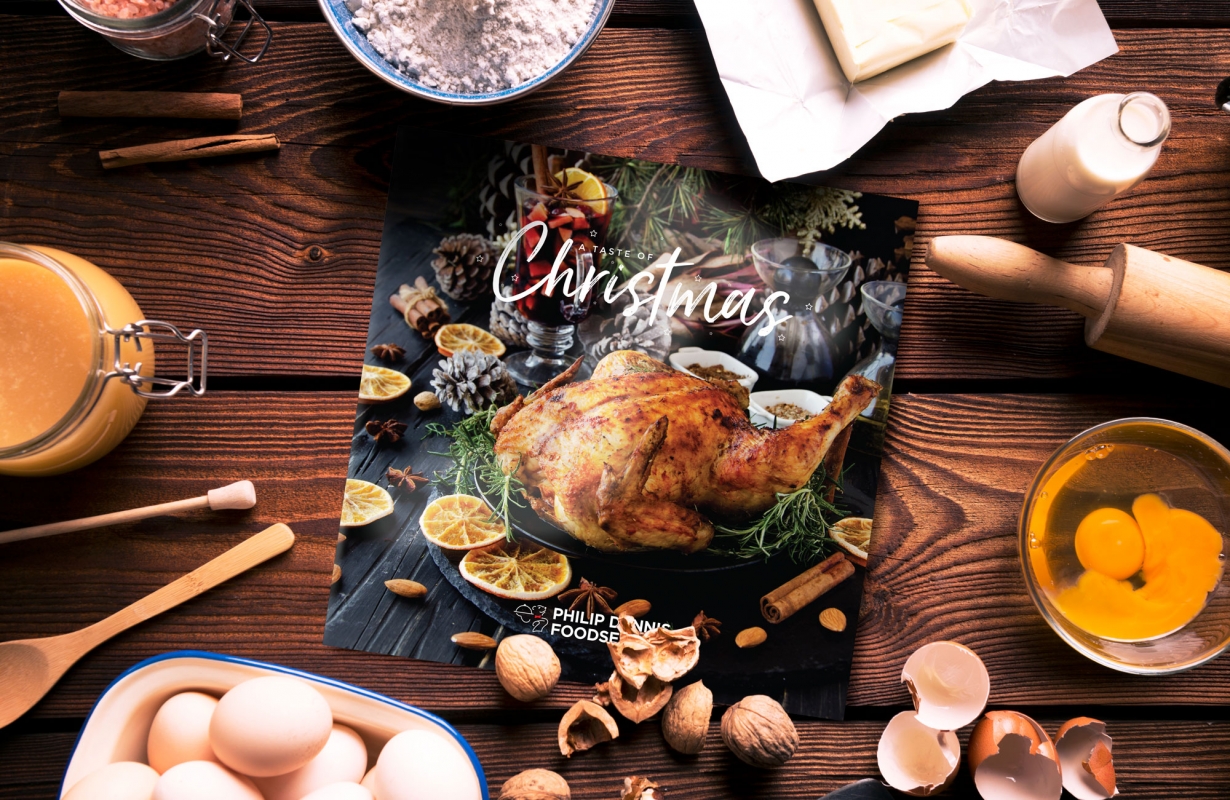 Philip Dennis Foodservice Promotional Taste of Chrismas Brochure Design